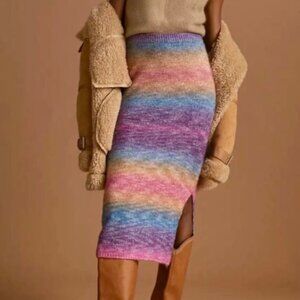 Anthropologie Sunset Sweater Midi Skirt